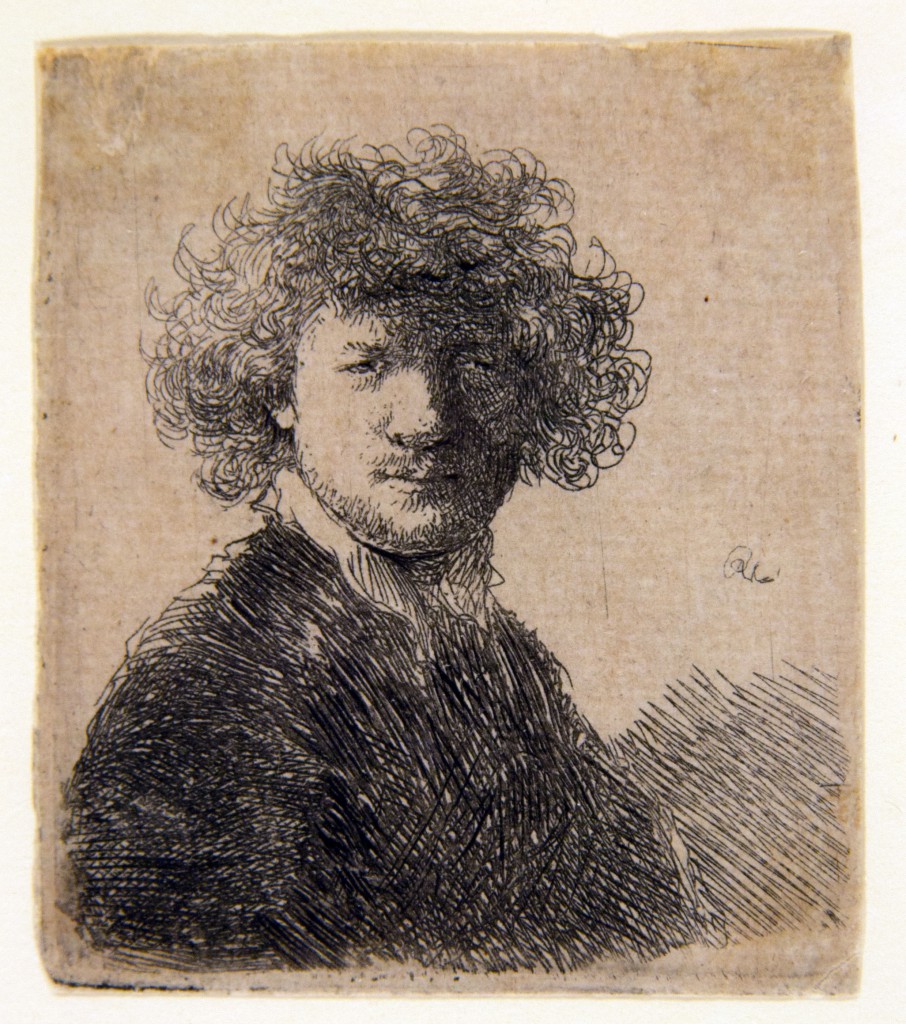 J.Mulders_Self-portrait with curly hair and white collar, bust